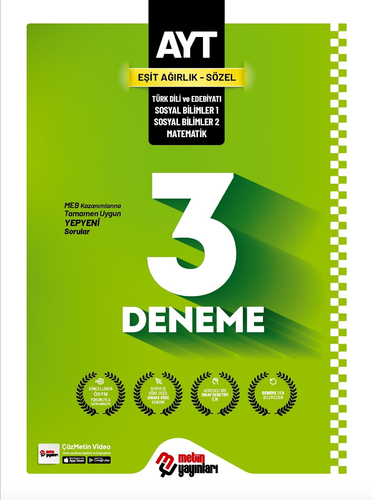 AYT Eşit Ağırlık ve Sözel 3 Deneme (2025)