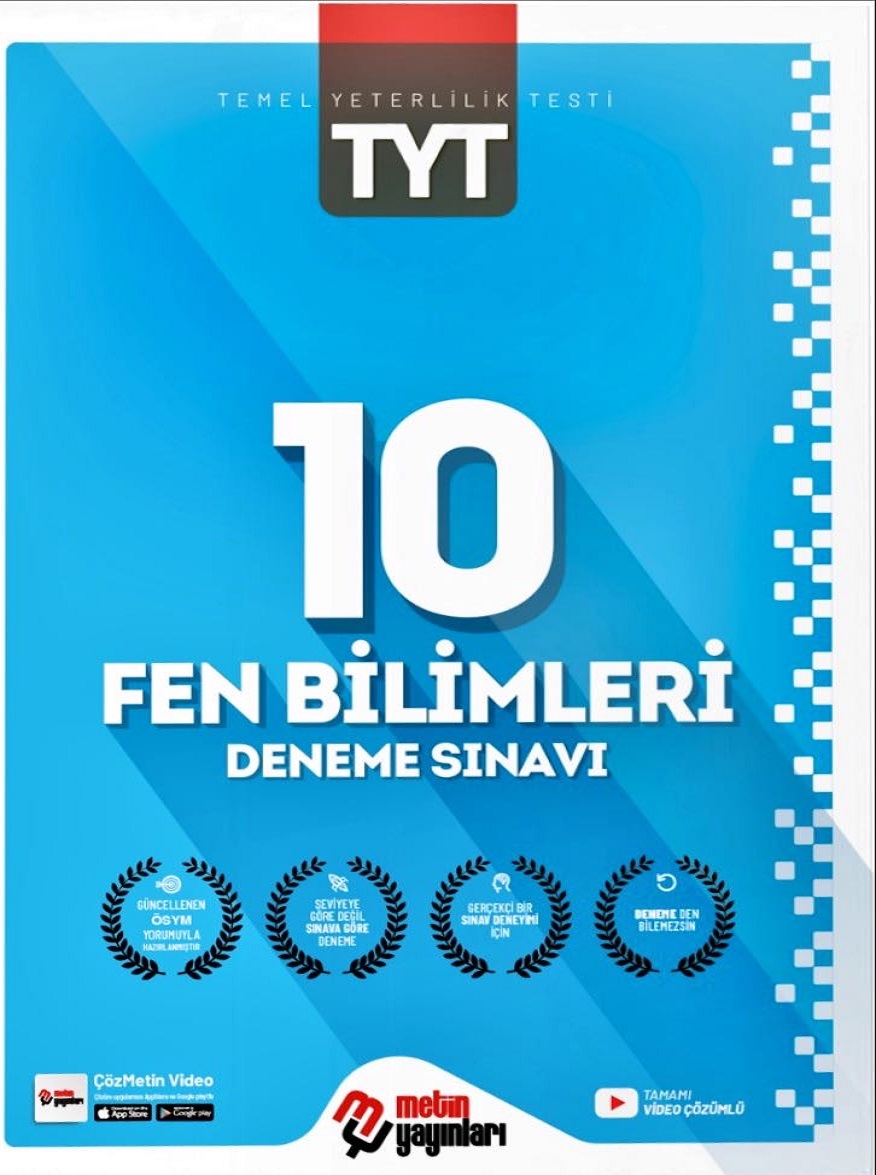 TYT Fen Bilimleri 10 Deneme Sınavı Kitabı